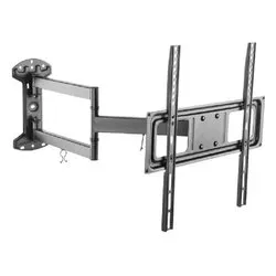 Supporto monitor TV parete ( 35 Kg ) VESA 400 x 400 a tre snodi inclinabile Black LONG400 - immagine 1