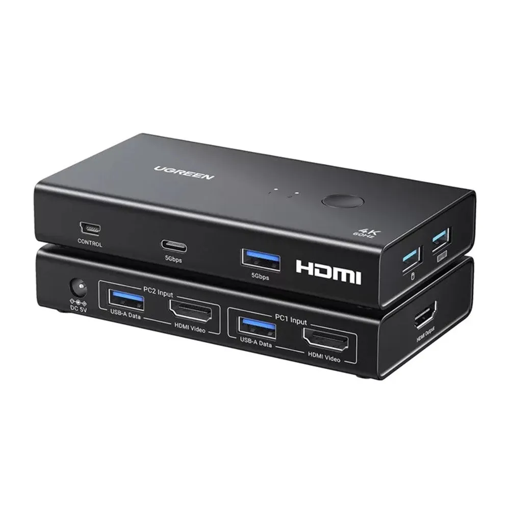 Switch Video HDMI UGREEN AK502 (45452), Nero - immagine 1