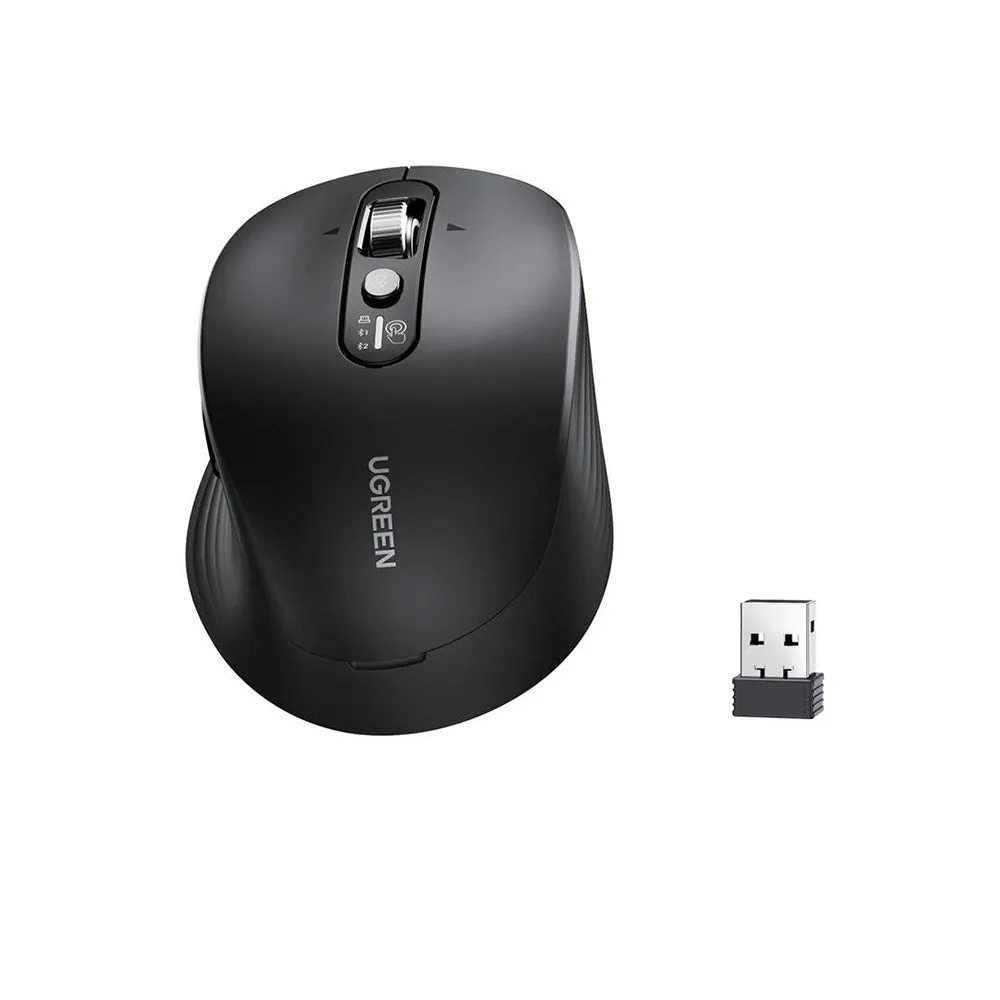 Mouse Wireless UGREEN M752 (75498B), 5000DPI, BT / Wi-Fi, Nero - immagine 1