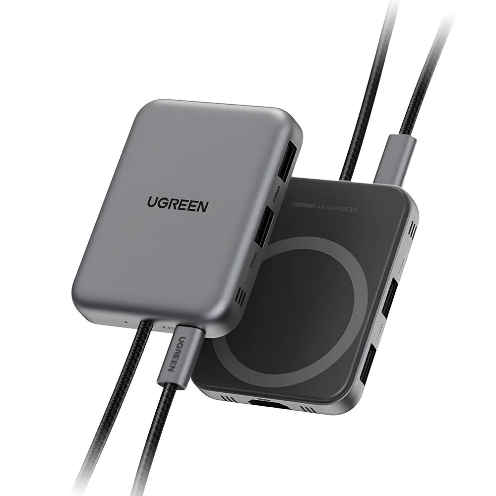 Hub USB-C UGREEN CM896 (65759), 7in1, Grigio - immagine 1