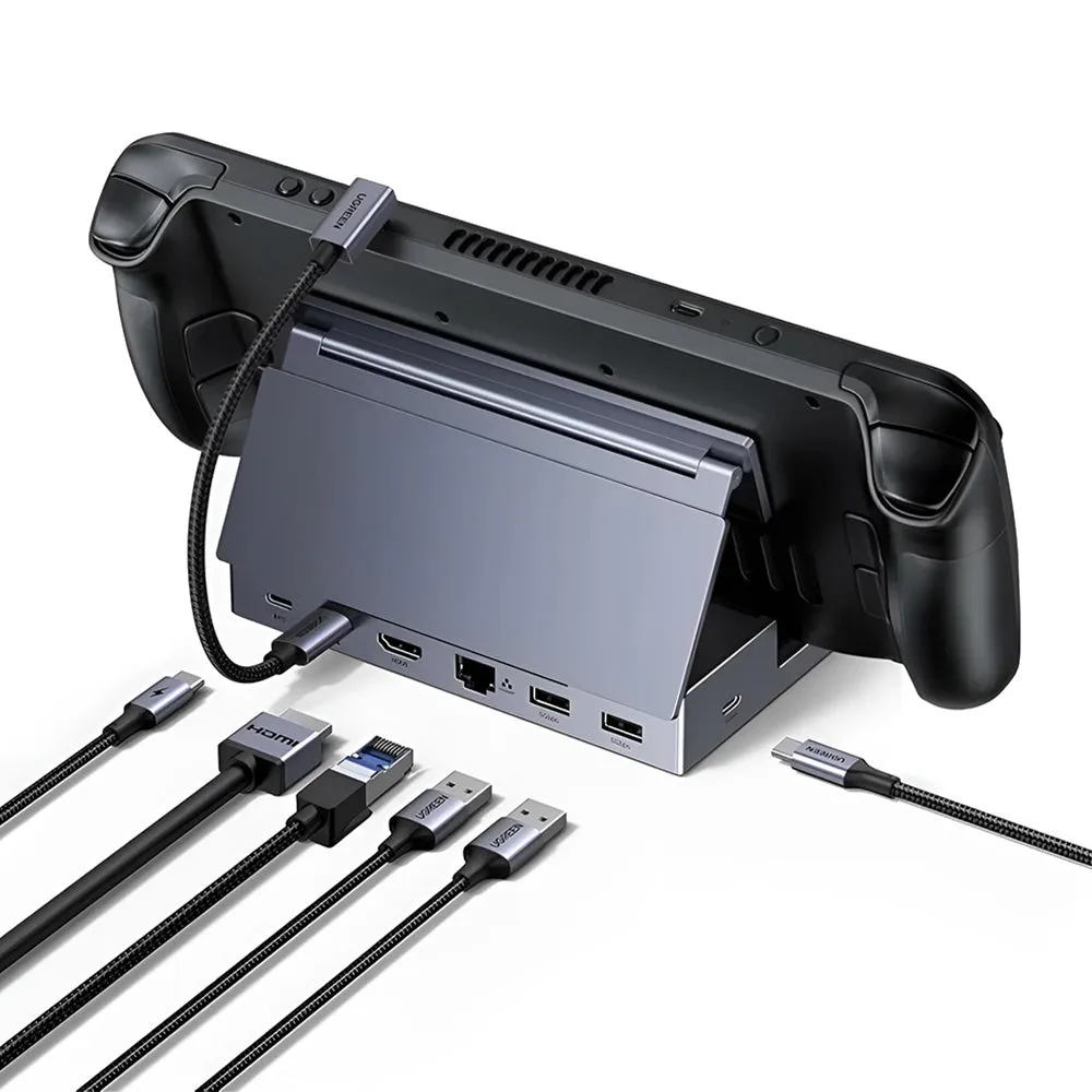 Hub Support UGREEN 75126 per Console Portatile, Grigio - immagine 1