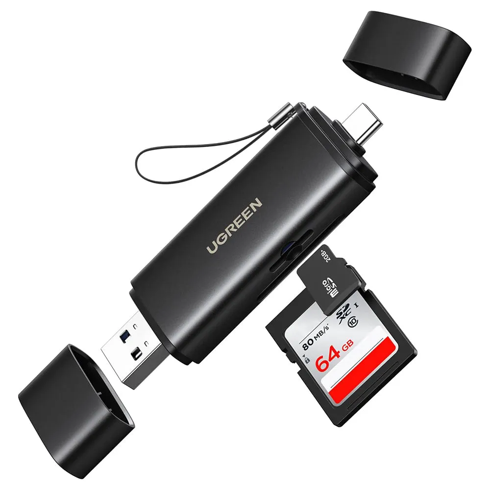 Lettore di schede USB / USB-C UGREEN CM803 (65024), SD - microSD, Nero - immagine 1