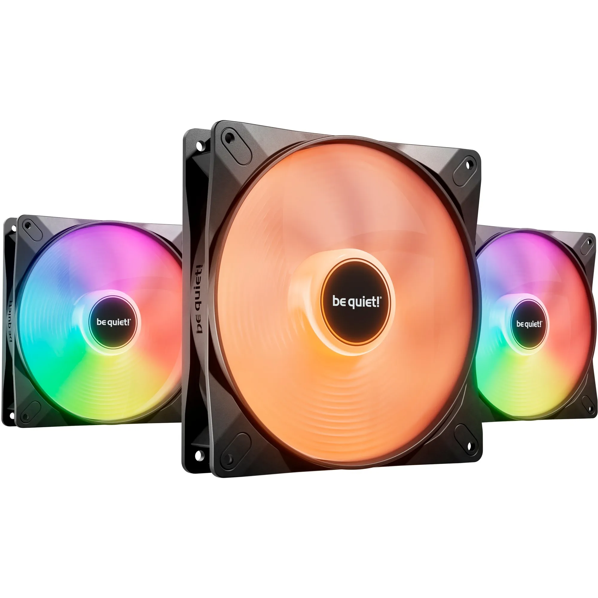 LIGHT WINGS LX 140mm PWM 3-Pack Black Case per computer Ventilatore 14 cm Nero 3 pz, Ventola - immagine 1