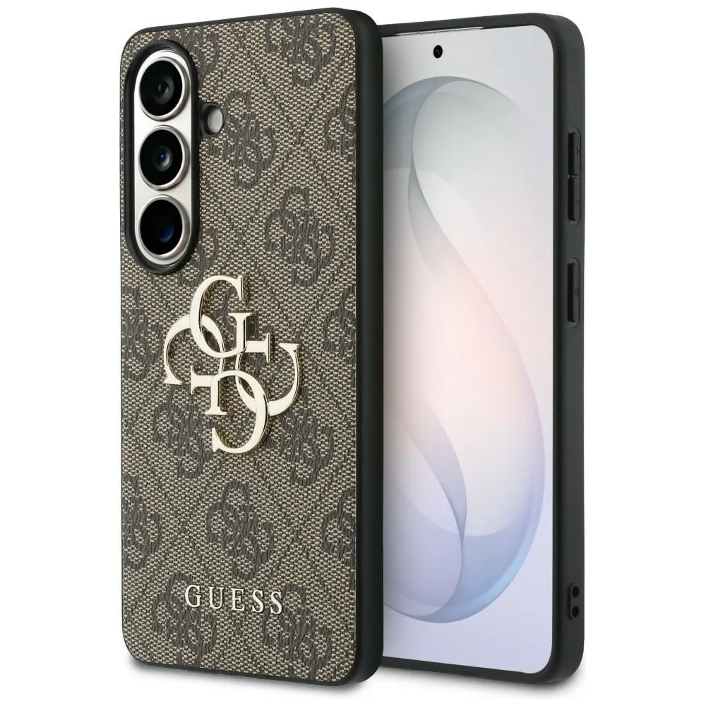 Custodia per Samsung Galaxy S26 Plus S947, Guess, 4G Big Logo, Marrone - immagine 1