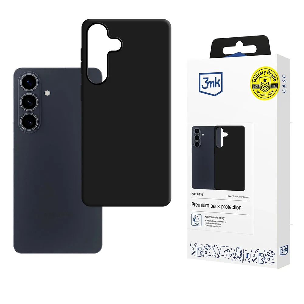 Custodia per Samsung Galaxy S26 Plus S947, 3MK, Nera Opaca - immagine 1