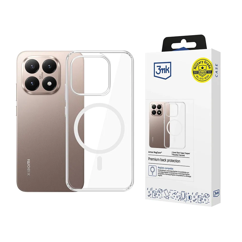 Custodia MagSafe per Xiaomi 15T, 3MK, Armor MagCase, Trasparente - immagine 1