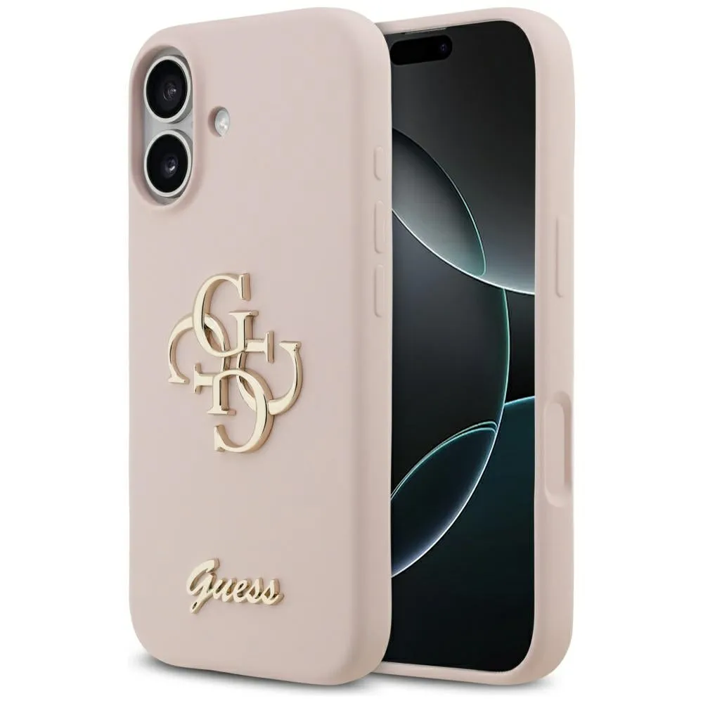Custodia per Apple iPhone 17, Guess, Big 4G Script, Rosa Chiaro - immagine 1