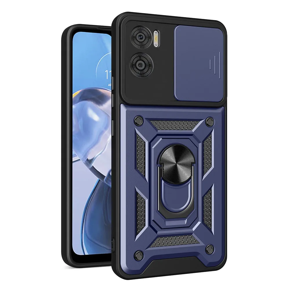 Custodia per Motorola Moto E22i / E22, Techsuit, CamShield, Blu - immagine 1
