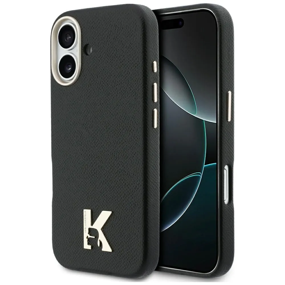 Custodia MagSafe per Apple iPhone 17, Karl Lagerfeld, Karl Head Logo, Nera - immagine 1