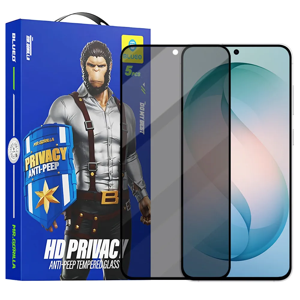 Pellicola Protettiva Schermo Privacy Blueo Anti-Peep per Samsung Galaxy S26 Plus S947, Vetro Temperato, Full Glue, Set 5 pezzi - immagine 1