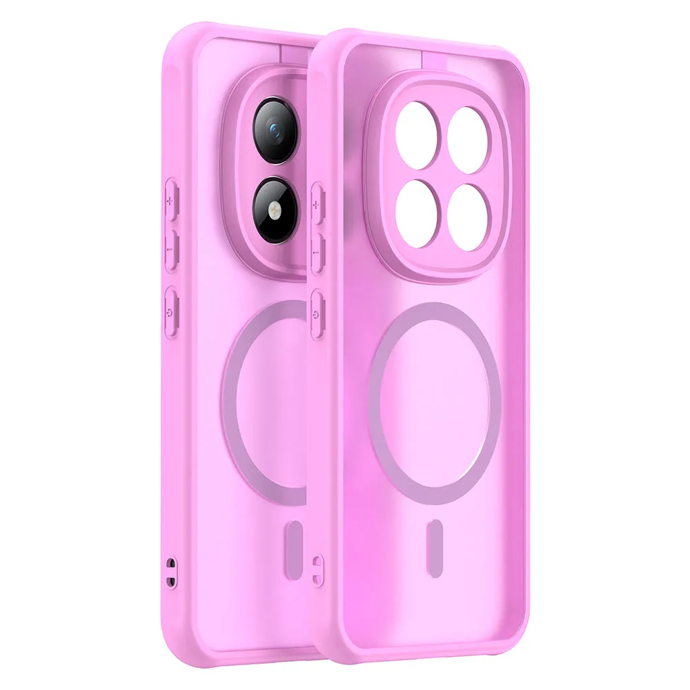 Custodia MagSafe per Xiaomi Poco M8 Pro / Redmi Note 15 Pro+ 5G, Techsuit, HaloFrost II, Rosa - immagine 1