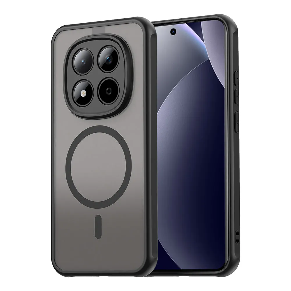 Custodia MagSafe per Xiaomi Redmi Note 15 Pro 5G, Techsuit, HaloFrost II, Nera - immagine 1