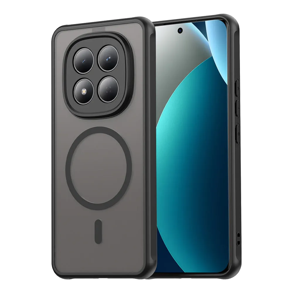 Custodia MagSafe per Xiaomi Redmi Note 15 Pro 4G, Techsuit, HaloFrost II, Nera - immagine 1