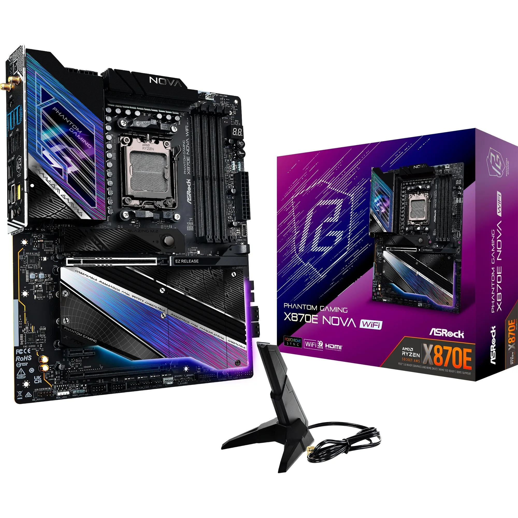 X870E Nova WiFi, Scheda madre - immagine 1