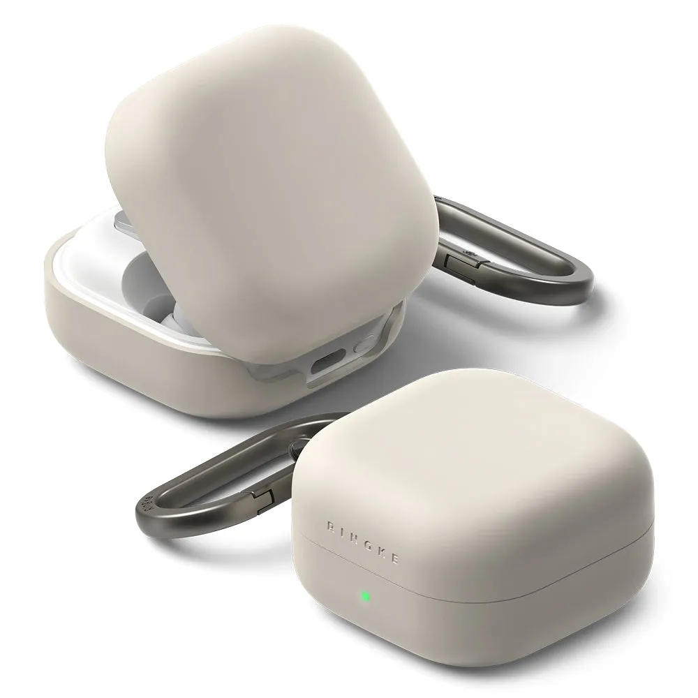 Custodia Ringke per Samsung Galaxy Buds4 / Buds4 Pro, Crema - immagine 1