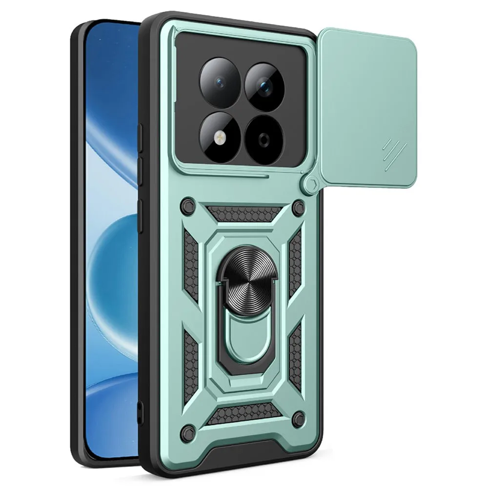 Custodia per Xiaomi Redmi Note 15 Pro 5G, Techsuit, CamShield, Verde - immagine 1