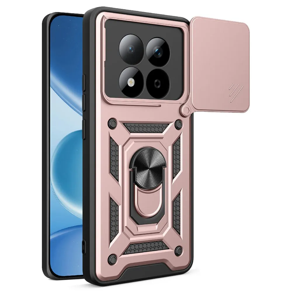 Custodia per Xiaomi Redmi Note 15 Pro 5G, Techsuit, CamShield, Rosa Dorata - immagine 1