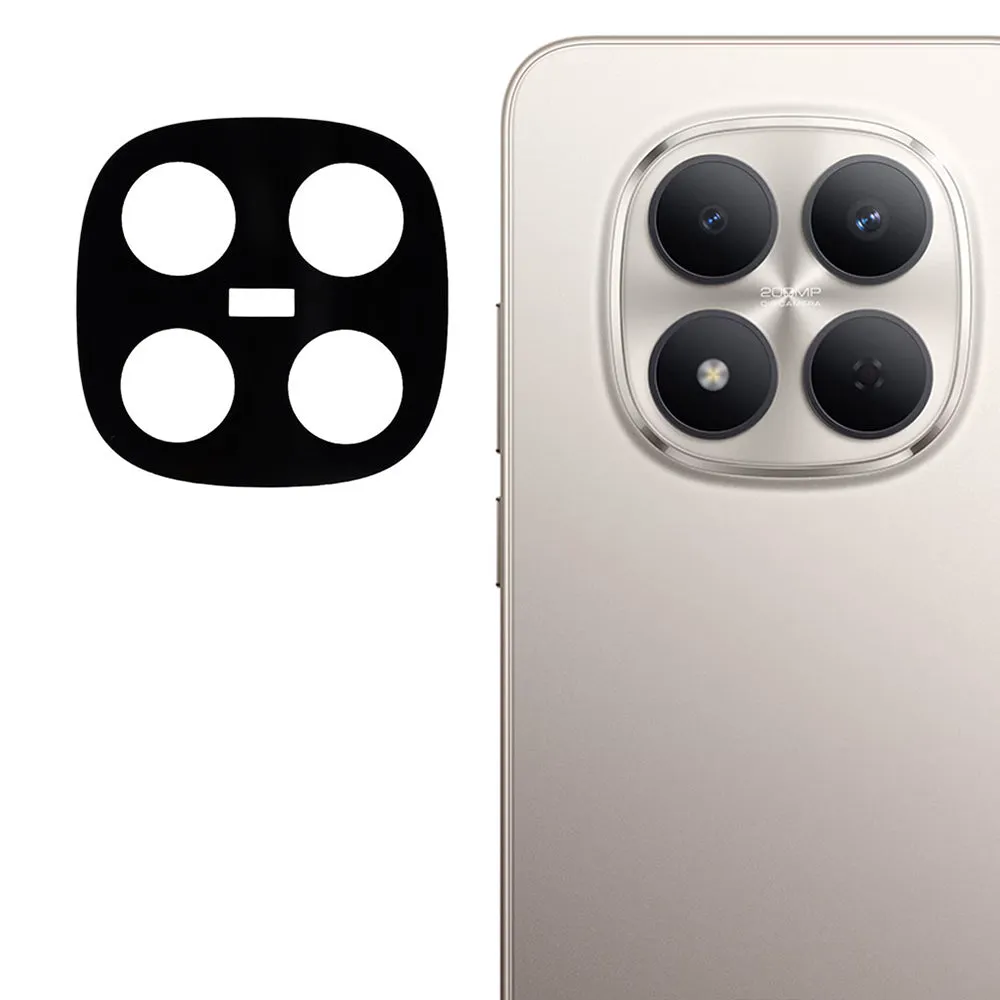 Pellicola protettiva Techsuit per la fotocamera posteriore del Xiaomi Redmi Note 15 Pro 5G, Vetro Temperato, Nero - immagine 1