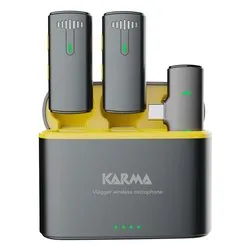Kit microfoni VLOGGER Plus Black e Yellow 32171 - immagine 1