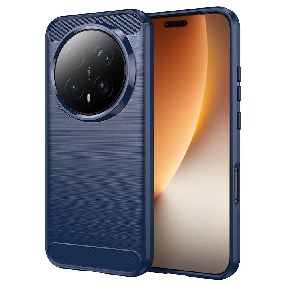 Custodia per Honor Magic8 Pro, Techsuit, Carbonio, Blu - immagine 1