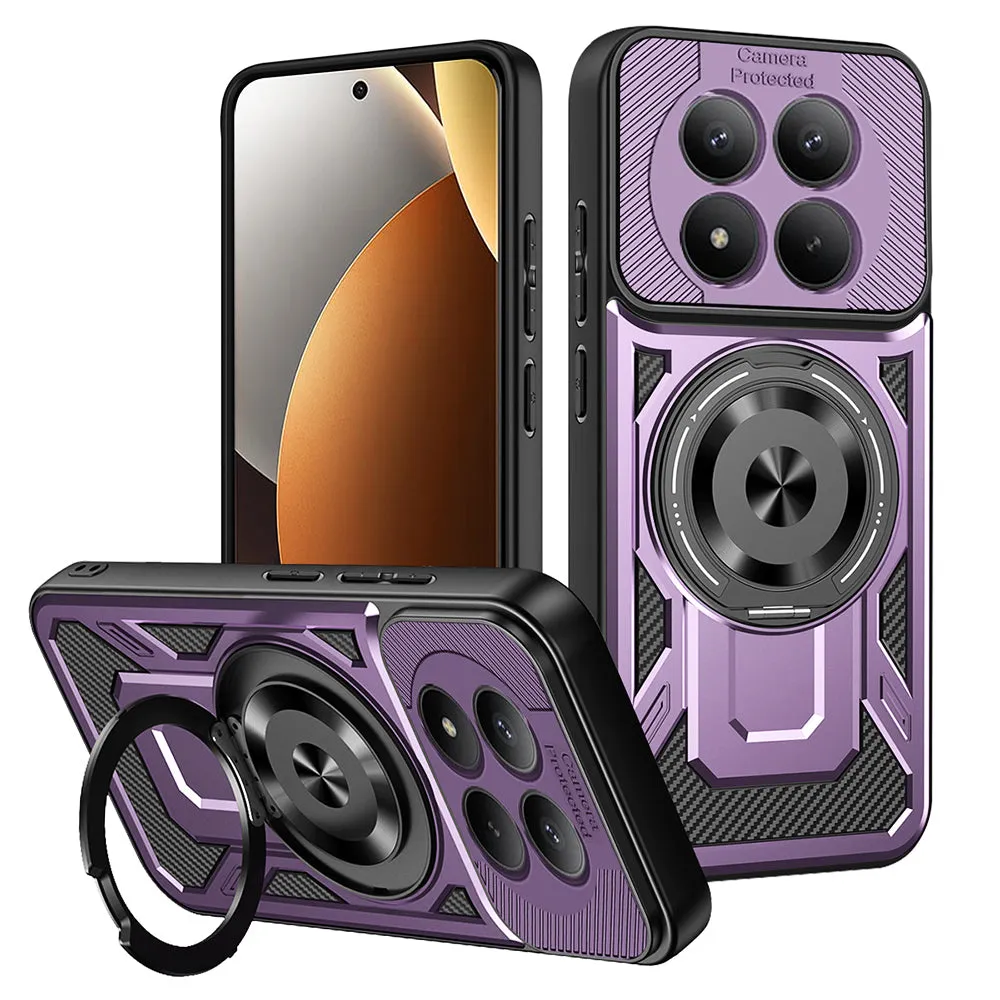 Custodia per Xiaomi Poco M8 Pro / Redmi Note 15 Pro+ 5G, Techsuit, RuggedCam, Viola - immagine 1