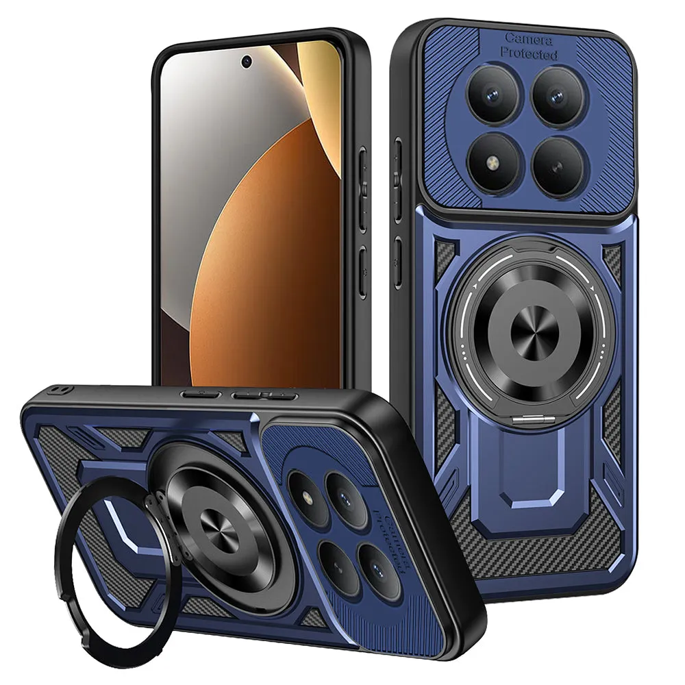 Custodia per Xiaomi Poco M8 Pro / Redmi Note 15 Pro+ 5G, Techsuit, RuggedCam, Blu - immagine 1