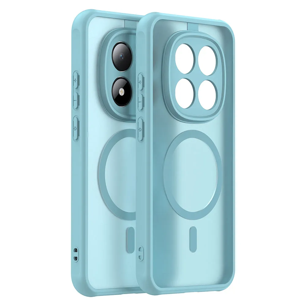 Custodia MagSafe per Xiaomi Redmi Note 15 Pro 5G, Techsuit, HaloFrost II, Verde Chiaro - immagine 1