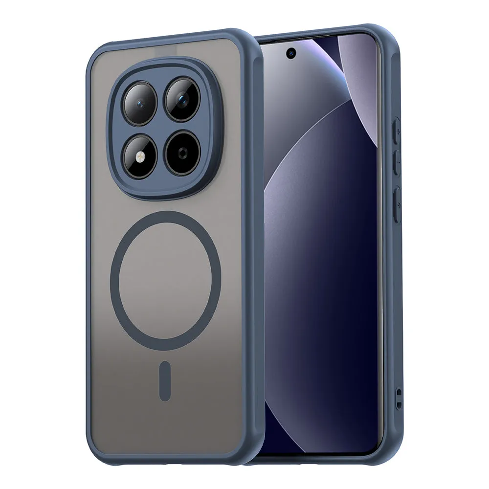 Custodia MagSafe per Xiaomi Redmi Note 15 Pro 5G, Techsuit, HaloFrost II, Blu Navy - immagine 1