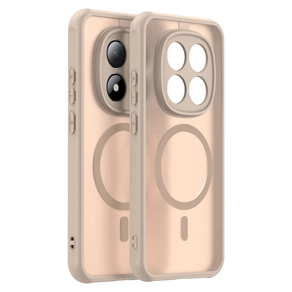 Custodia MagSafe per Xiaomi Redmi Note 15 Pro 5G, Techsuit, HaloFrost II, Dorata - immagine 1