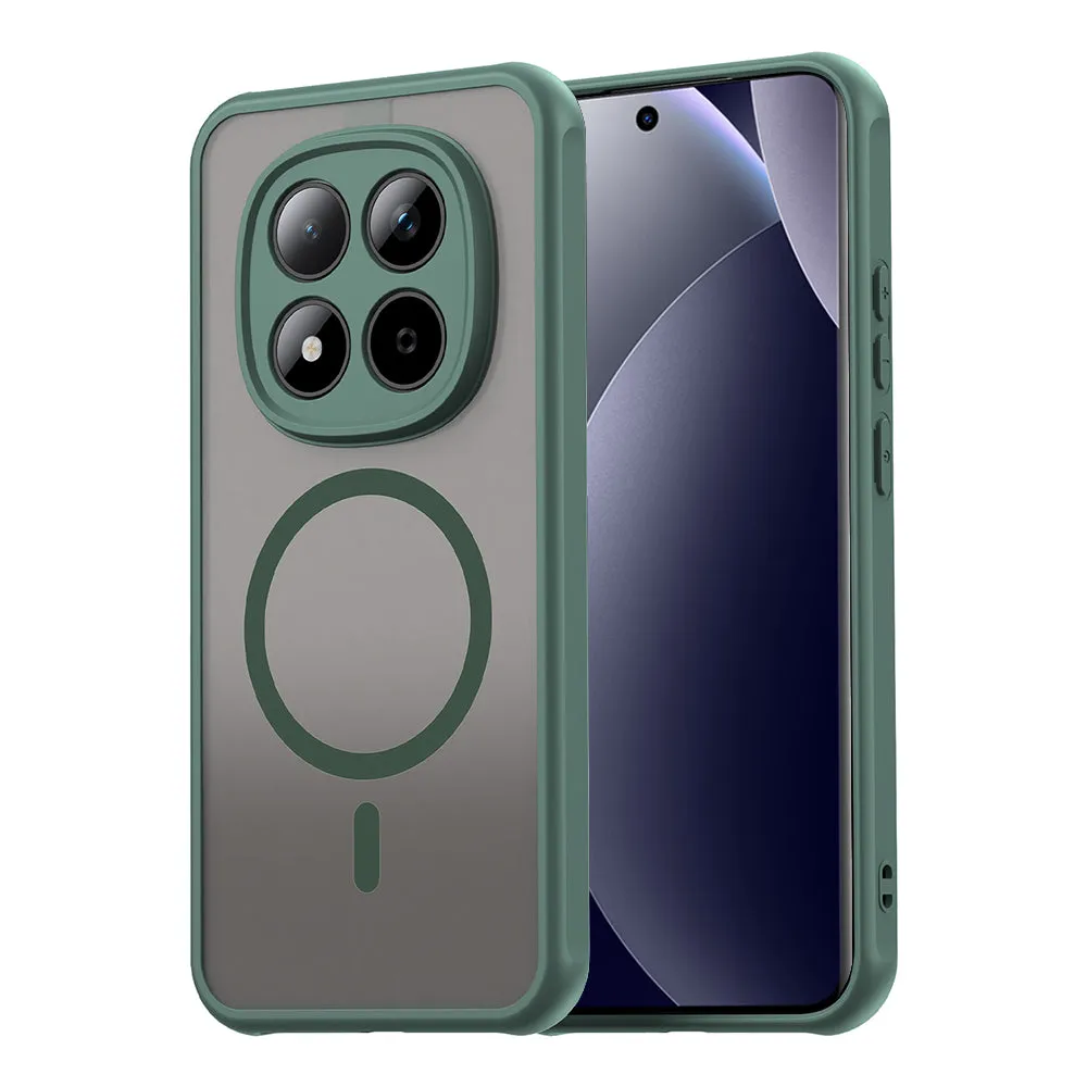 Custodia MagSafe per Xiaomi Redmi Note 15 Pro 5G, Techsuit, HaloFrost II, Verde - immagine 1