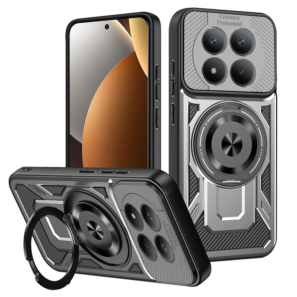 Custodia per Xiaomi Redmi Note 15 Pro 5G, Techsuit, RuggedCam, Grigio - immagine 1