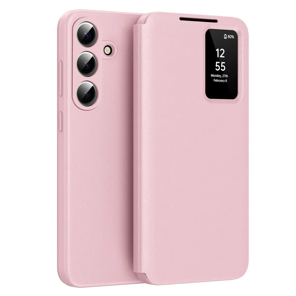 Custodia per Samsung Galaxy S26 Plus S947, Techsuit, SmartView, Rosa - immagine 1