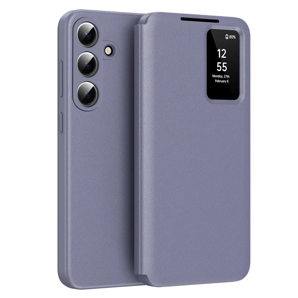 Custodia per Samsung Galaxy S26 S942, Techsuit, SmartView, Viola - immagine 1