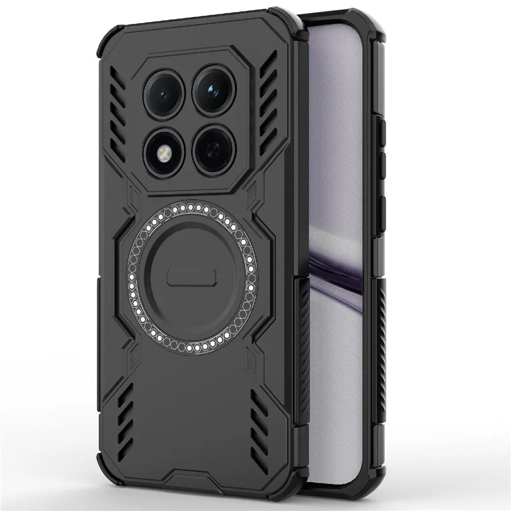 Custodia MagSafe per Xiaomi Redmi Note 15 Pro 4G, Techsuit, ArmorMag, Nera - immagine 1