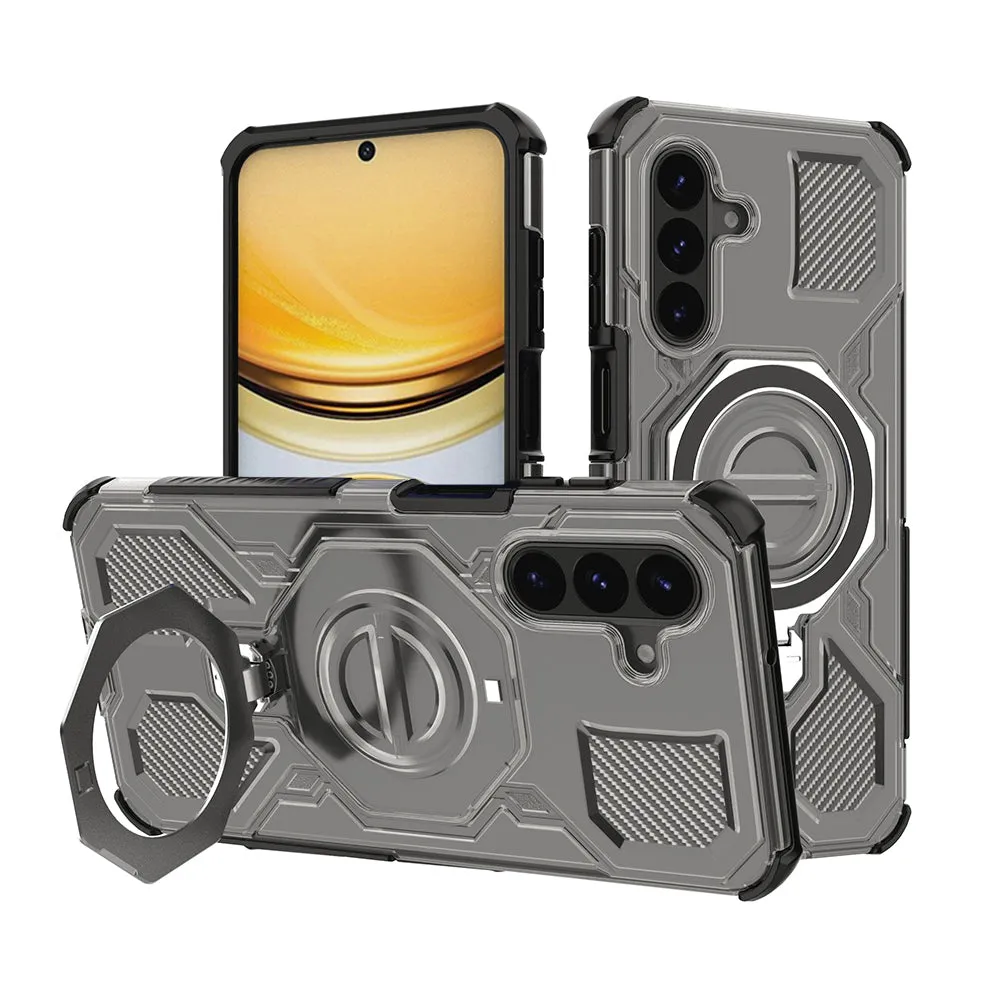 Custodia per Samsung Galaxy A37 5G, Techsuit, Carbon Shield Pro, Fumé - immagine 1
