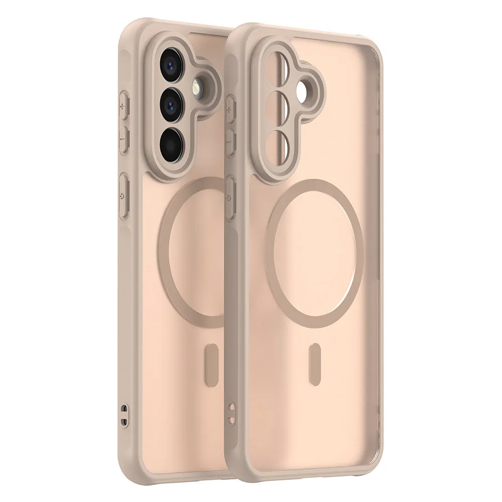 Custodia MagSafe per Samsung Galaxy A57 5G, Techsuit, HaloFrost II, Dorata - immagine 1