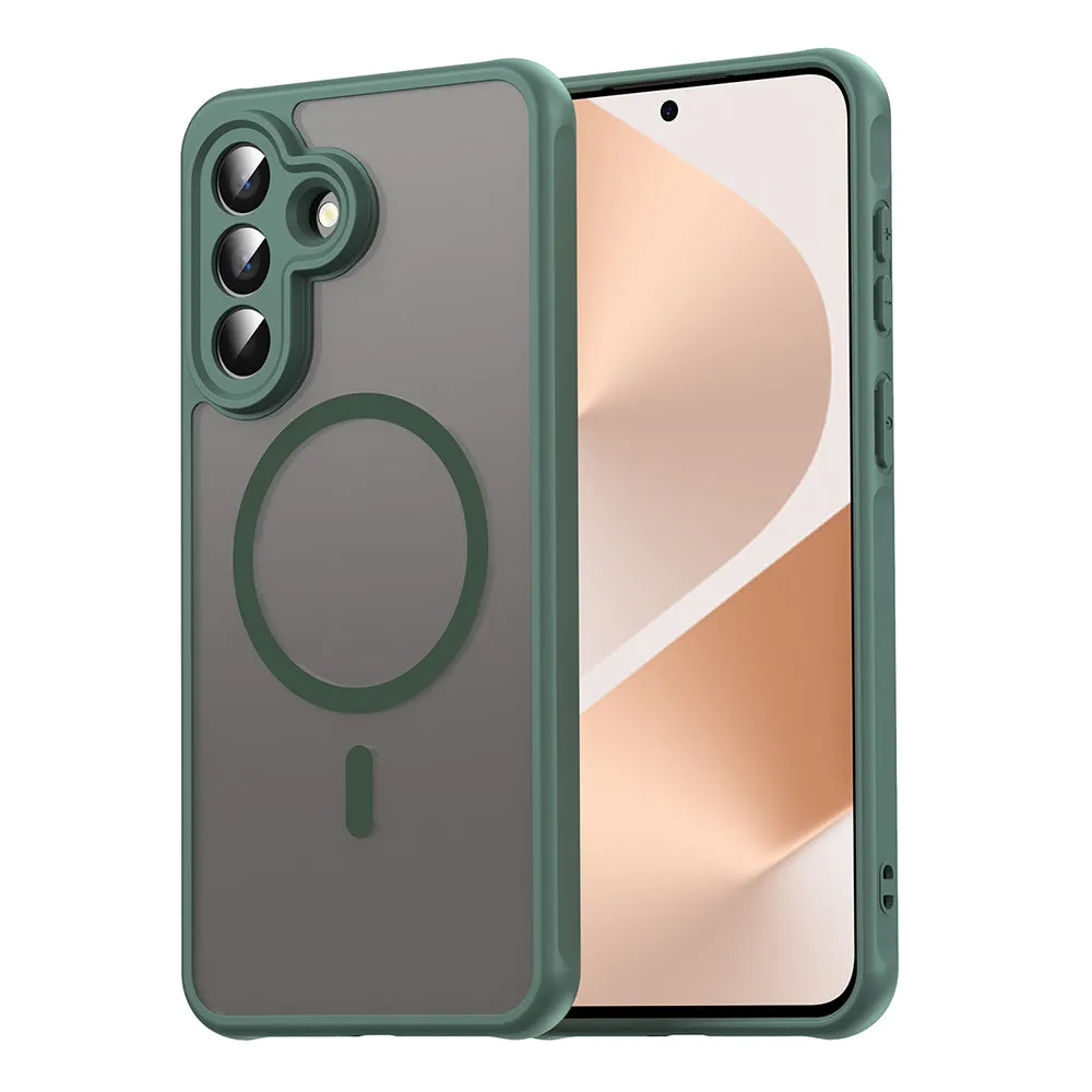 Custodia MagSafe per Samsung Galaxy A57 5G, Techsuit, HaloFrost II, Verde - immagine 1
