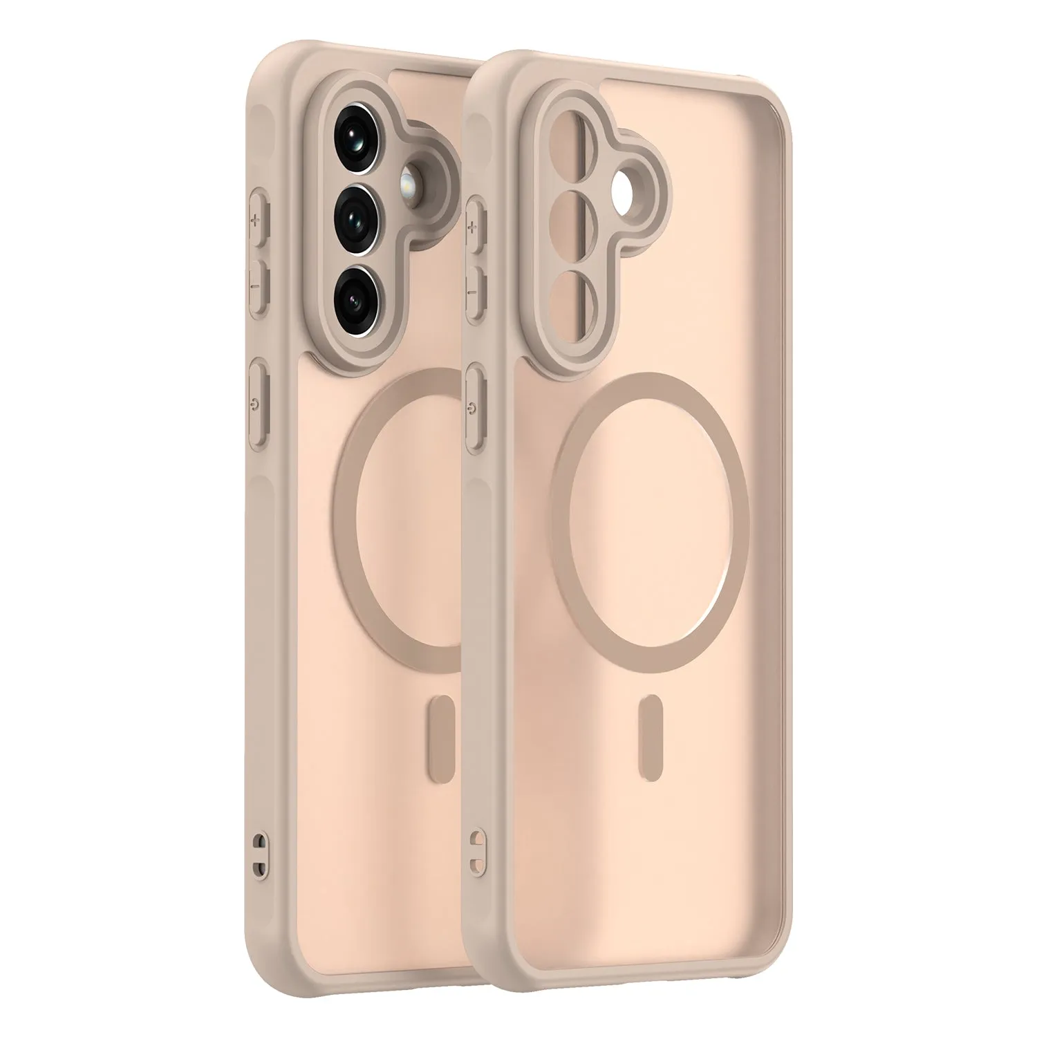 Custodia MagSafe per Samsung Galaxy A37 5G, Techsuit, HaloFrost II, Dorata - immagine 1