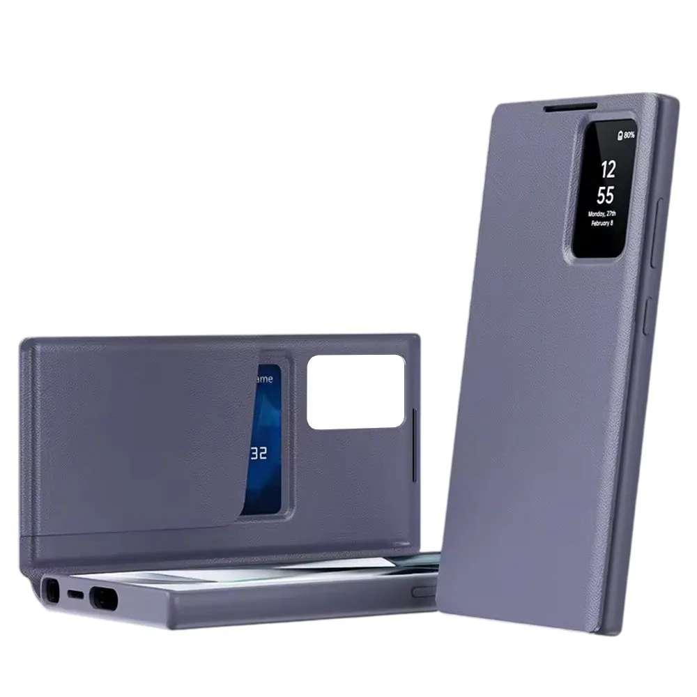 Custodia per Samsung Galaxy S26 Ultra S948, Techsuit, SmartView, Viola - immagine 1