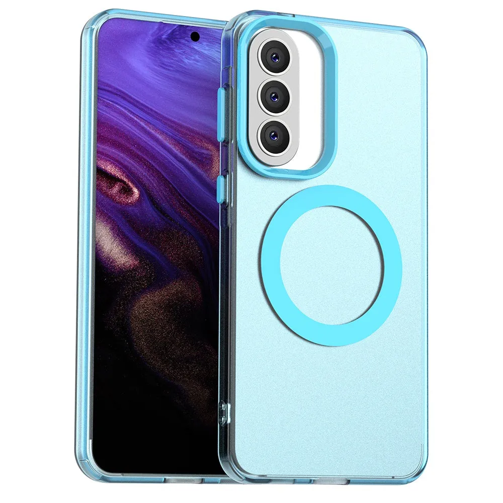 Custodia MagSafe per Samsung Galaxy A37 5G, Techsuit, CandyCase, Blu - immagine 1