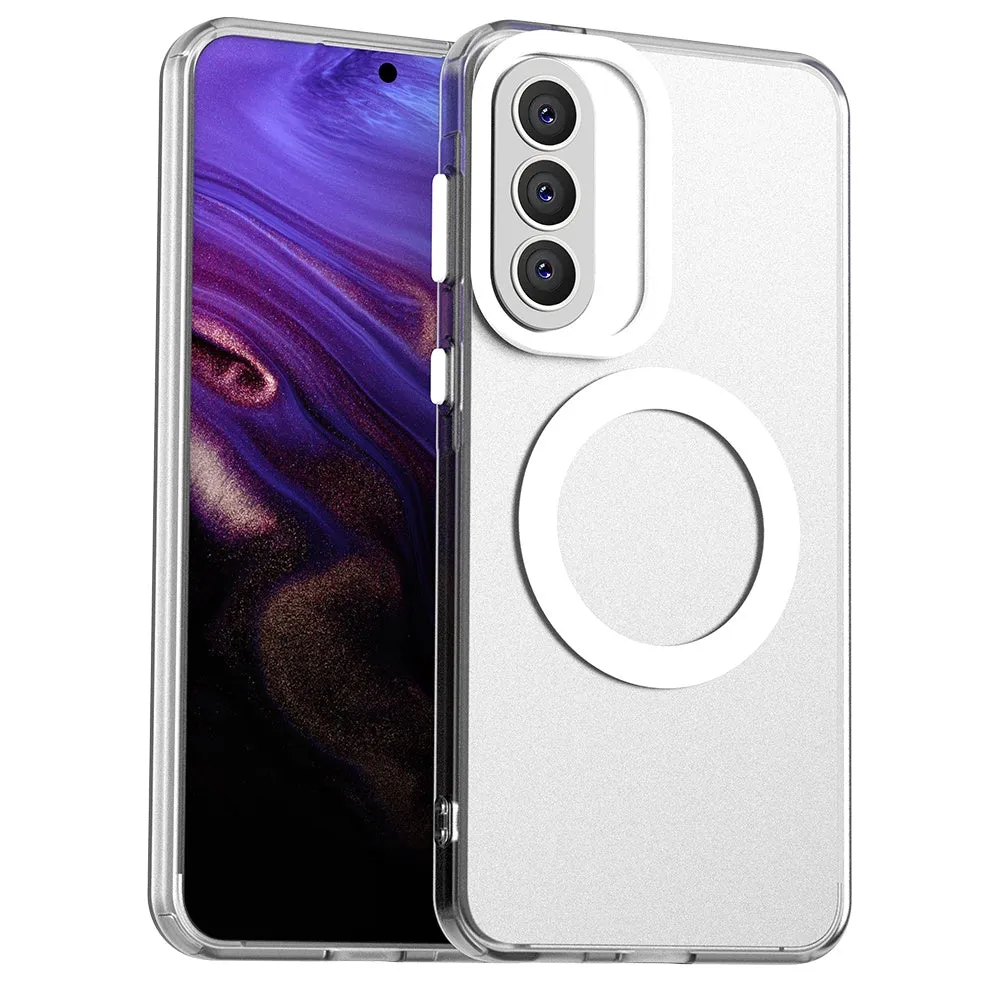 Custodia MagSafe per Samsung Galaxy A57 5G, Techsuit, CandyCase, Bianca - immagine 1