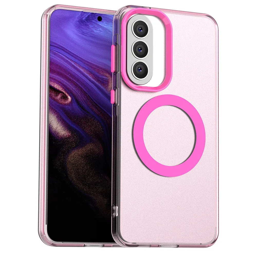 Custodia MagSafe per Samsung Galaxy A57 5G, Techsuit, CandyCase, Rosa - immagine 1