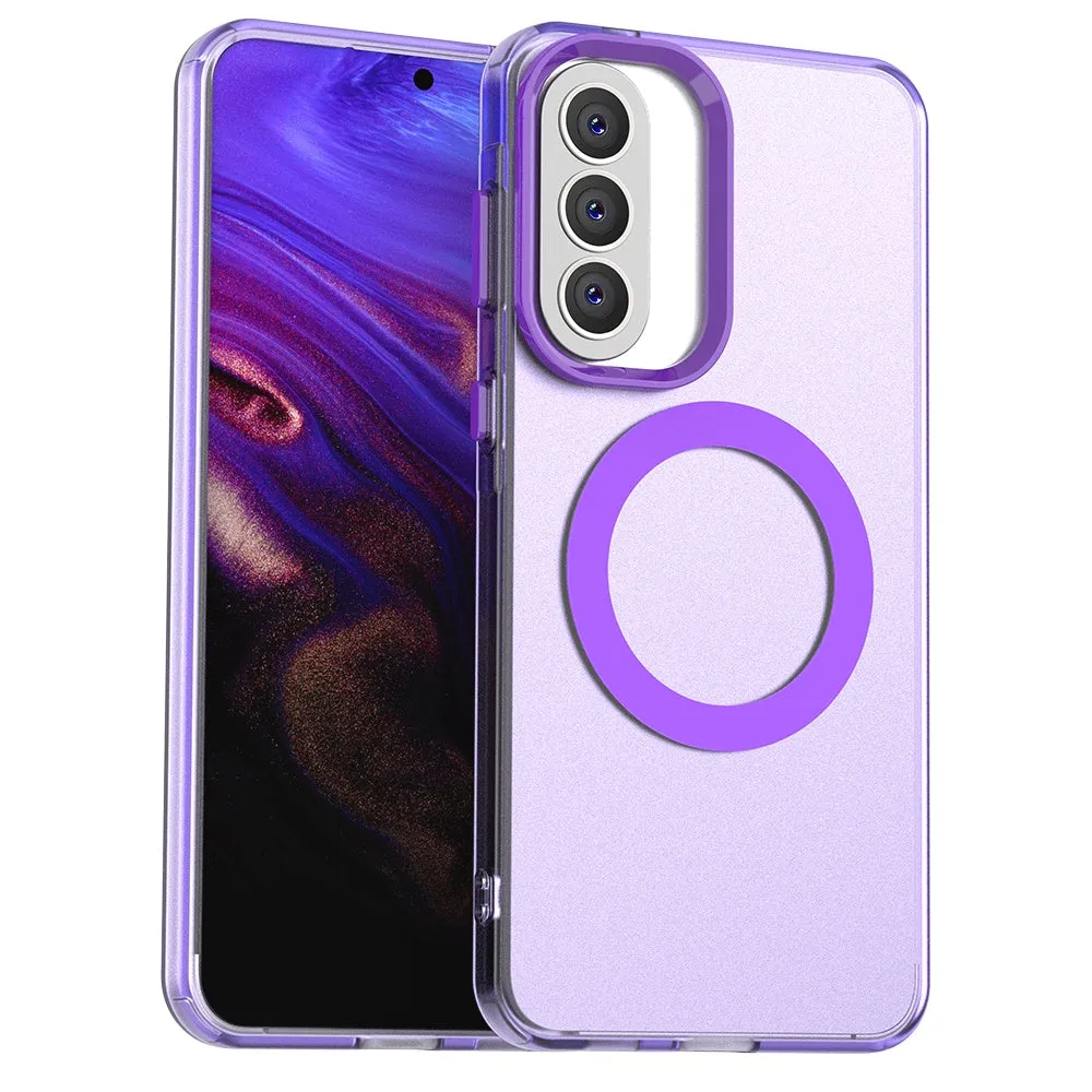Custodia MagSafe per Samsung Galaxy A57 5G, Techsuit, CandyCase, Viola - immagine 1