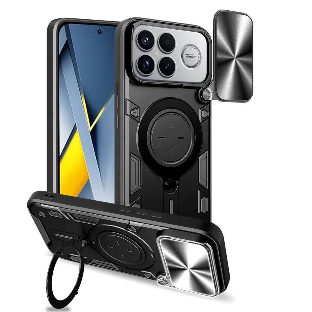 Custodia per Xiaomi Poco F8 Ultra, Techsuit, CamGuard Pro, Nera - immagine 1