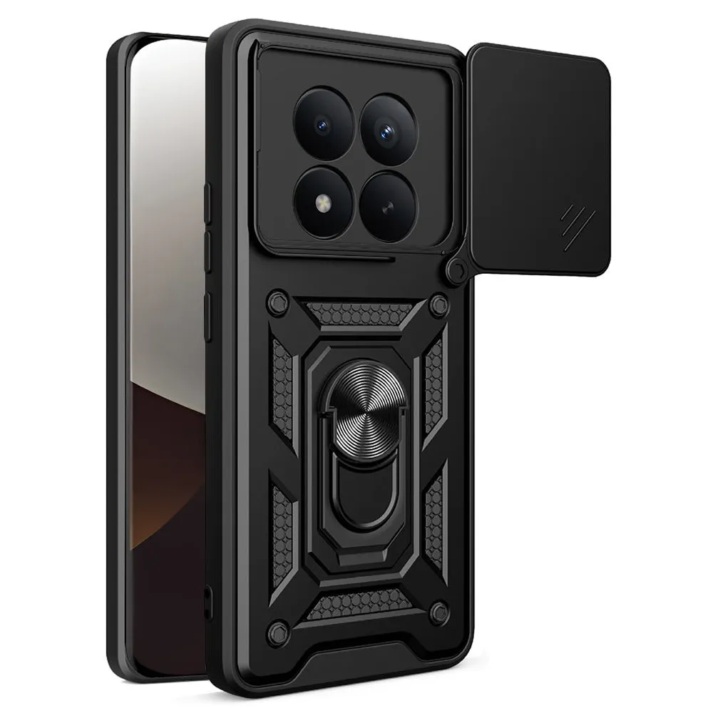 Custodia per Xiaomi Poco M8 Pro / Redmi Note 15 Pro+ 5G, Techsuit, CamShield, Nera - immagine 1