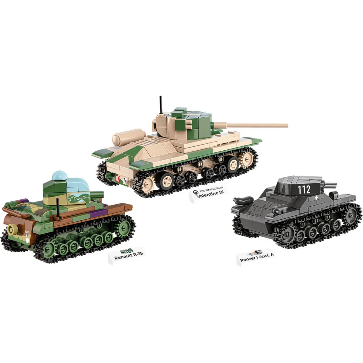 Renault R35 - Valentine IX - Panzer I, Giochi di costruzione - immagine 1