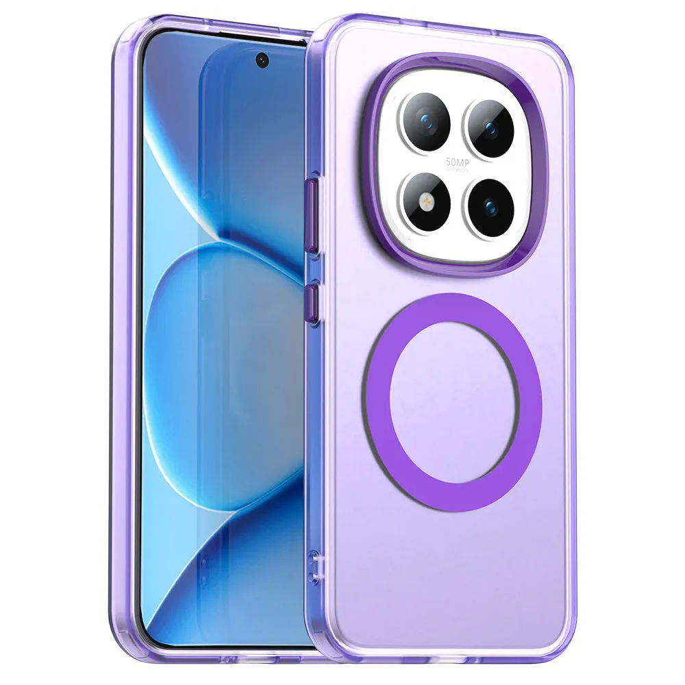 Custodia MagSafe per Xiaomi Poco M8 Pro / Redmi Note 15 Pro+ 5G, Techsuit, CandyCase, Viola - immagine 1