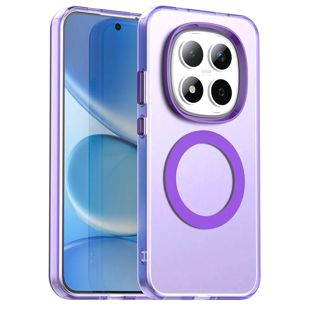 Custodia MagSafe per Xiaomi Redmi Note 15 Pro 5G, Techsuit, CandyCase, Viola - immagine 1