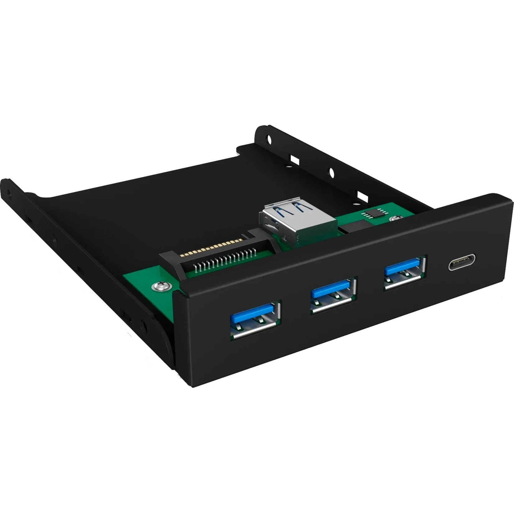 IB-HUB1418-i3 Nero, Pannello frontale - immagine 1