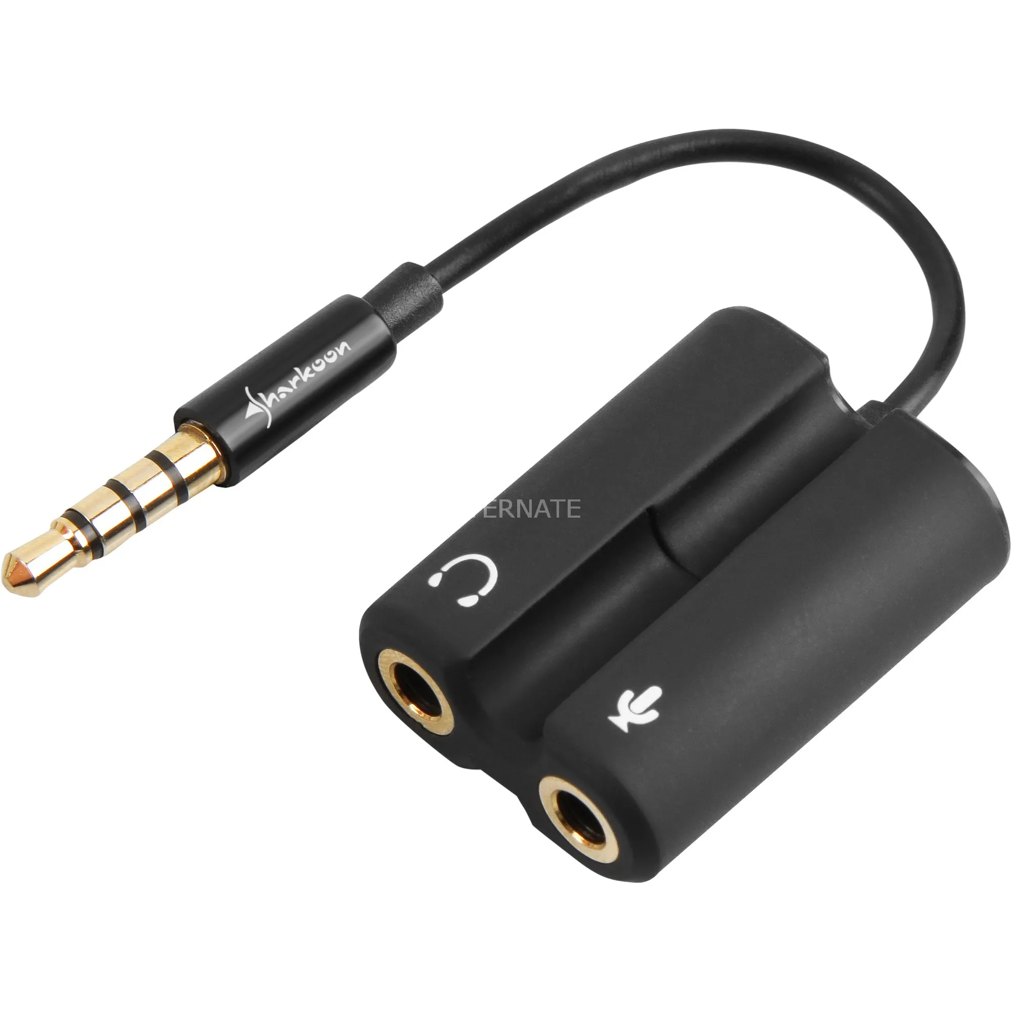 PMP35 cavo audio 0,12 m 3.5mm Nero, Adattatore - immagine 1